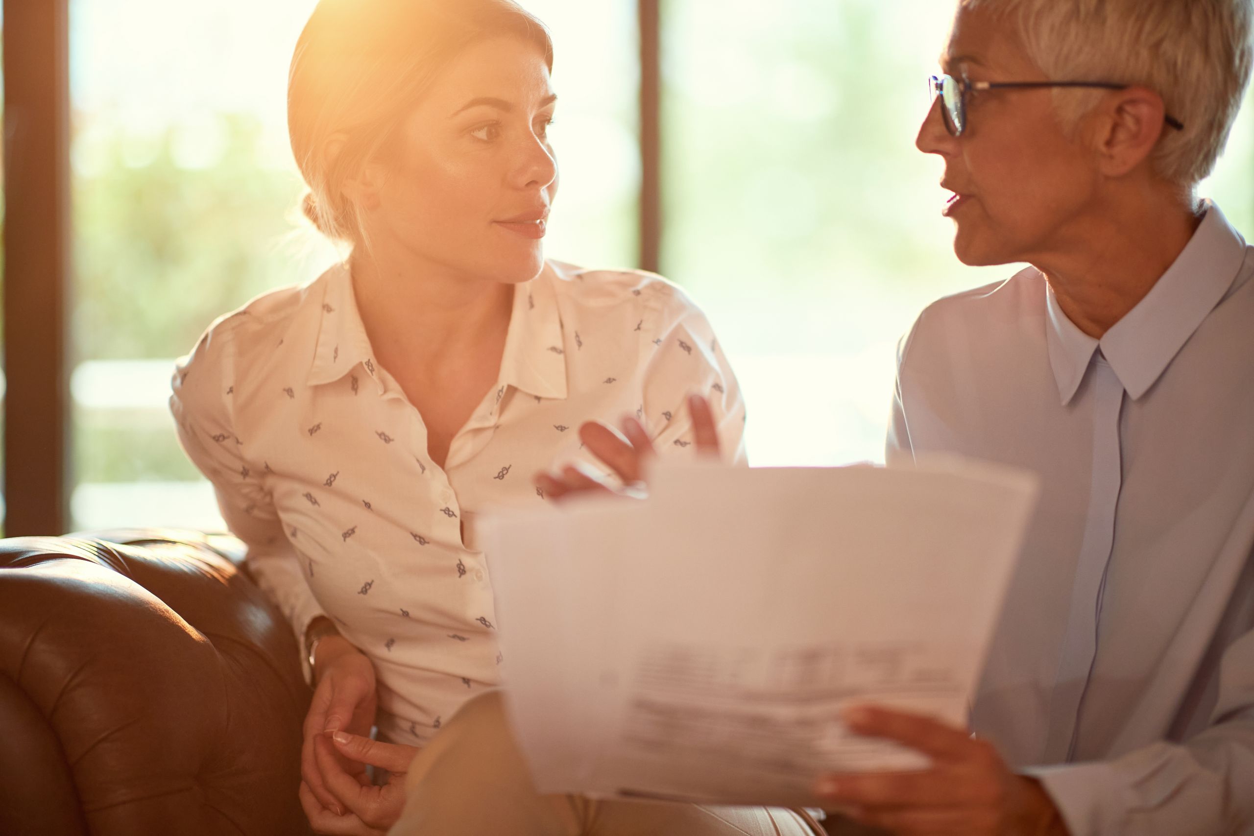 Feedbackgespräch in einem Unternehmen