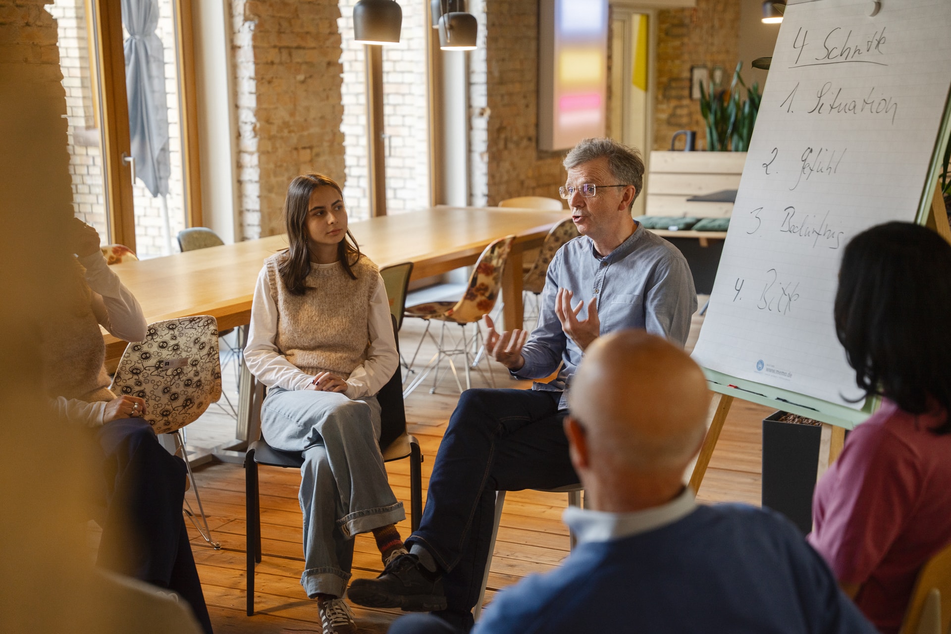 Impression aus einem offenen Seminar für Gewaltfreie Kommunikation.